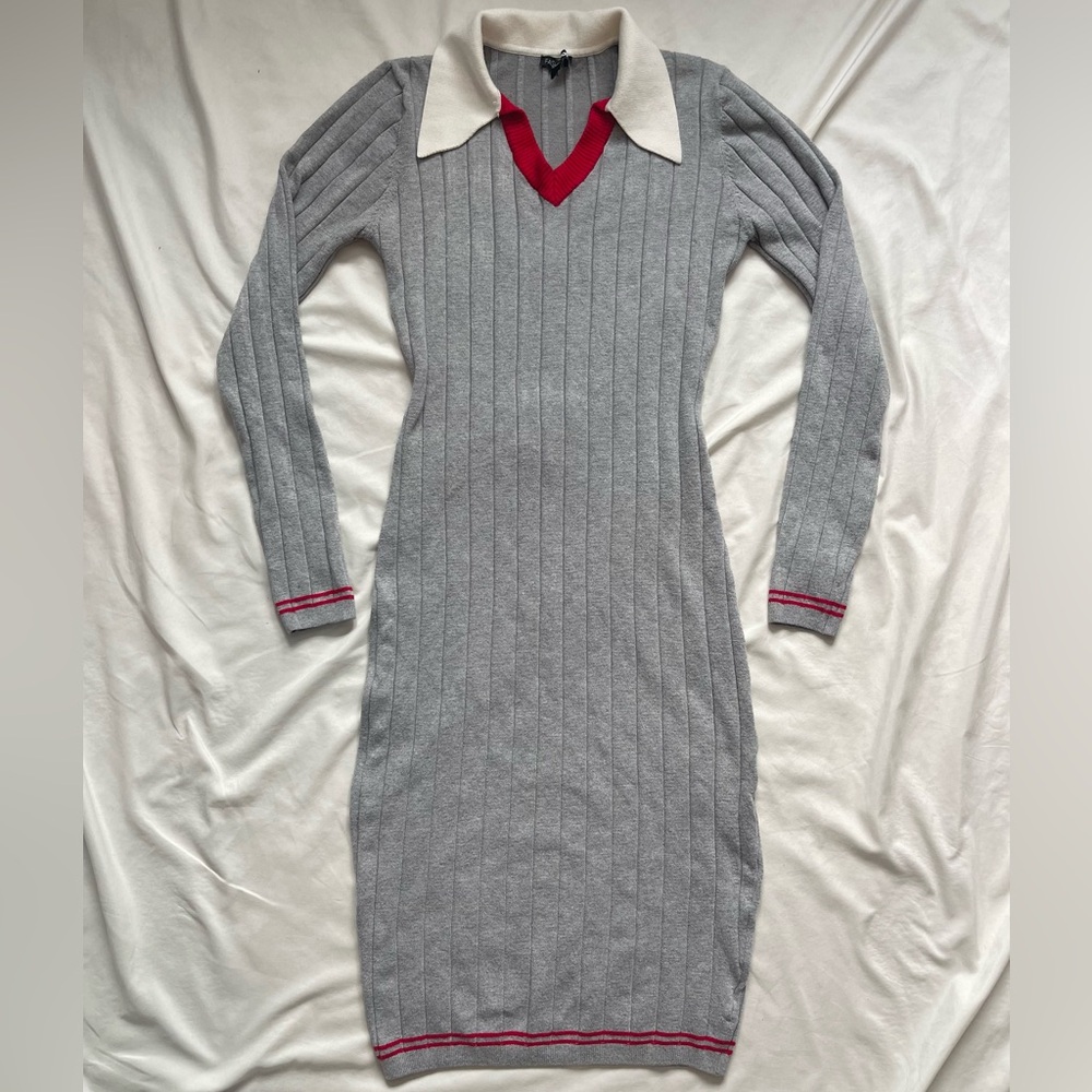 Fashion Nova Collared Sweater Dress